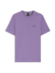 BOSS Purple Regular Fit Logo T-Shirt - Image 1 of 1