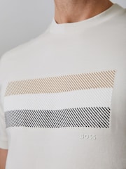 BOSS White Graphic Regular-Fit T-Shirt - Image 4 of 5