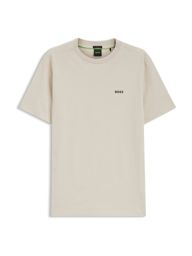 BOSS Cream Regular Fit Logo T-Shirt - Image 1 of 1 BOSS Cream Regular Fit Logo T-Shirt - Image 1 of 1