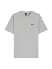 BOSS Silver Regular Fit Logo T-Shirt - Image 1 of 1
