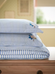 Joules Blue Earlsford Foulard Duvet Cover and Pillowcase Set - Image 3 of 6