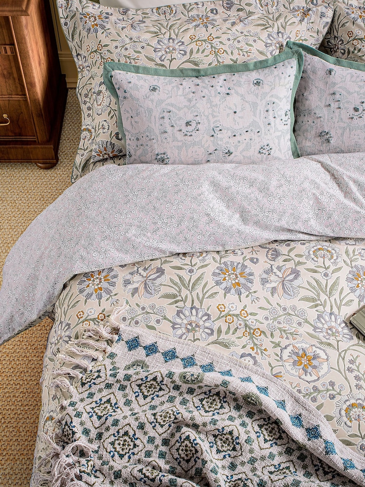 Joules Cream Multi Provence Cushion - Image 2 of 3 Joules Cream Multi Provence Cushion - Image 2 of 3