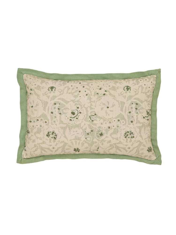 Joules Cream Multi Provence Cushion - Image 3 of 3 Joules Cream Multi Provence Cushion - Image 3 of 3