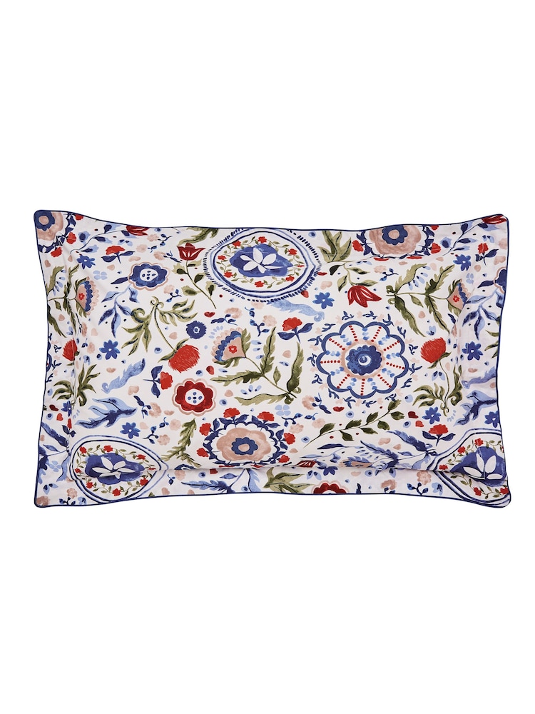 Joules Navy Multi Festival Flowers Duvet Cover and Pillowcase Set - Image 5 of 5