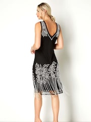 Roman estilo melindrosa com aplicações Dress - Imagem 2 de 4