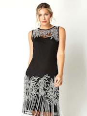 Roman estilo melindrosa com aplicações Dress - Imagem 3 de 4
