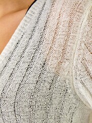 Roman White Longline Lightweight Knit Cardigan - Image 5 of 5