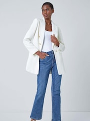 Chaqueta larga de bouclé sartorial de Roman - Imagen 1 de 5
