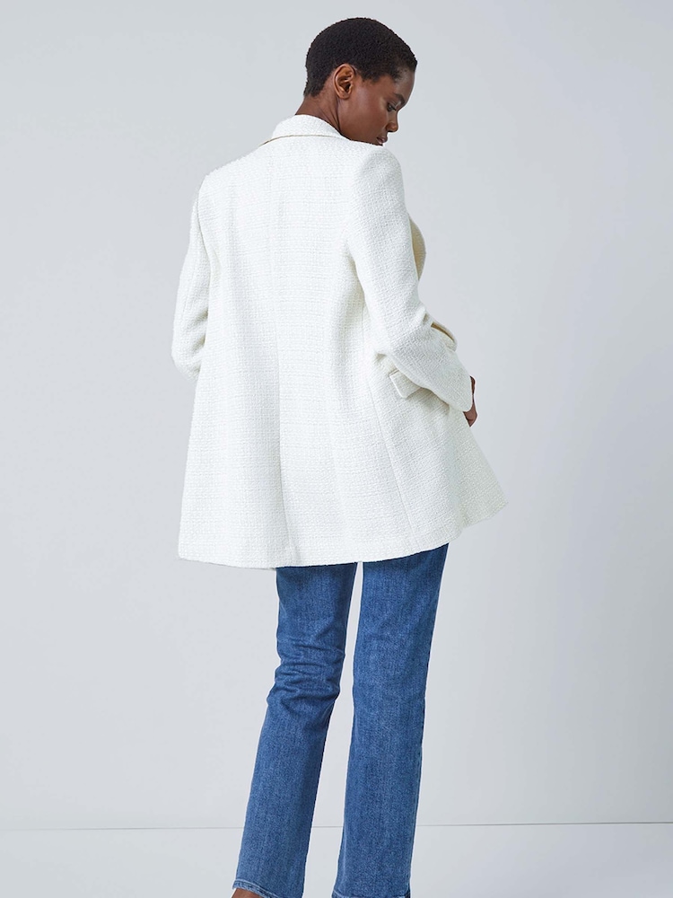 Chaqueta larga de bouclé sartorial de Roman - Imagen 2 de 5