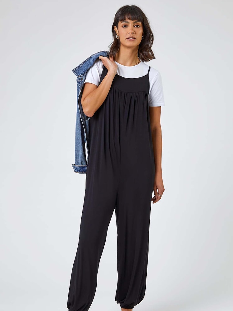 Roman Strappy Full Length Stretch Jumpsuit - Imagen 1 de 5