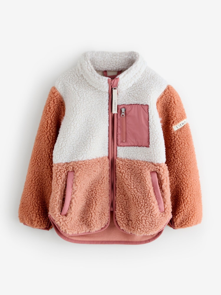 Liewood Pink Nolan Pile Jacket Fleece - Image 1 of 2 Liewood Pink Nolan Pile Jacket Fleece - Image 1 of 2
