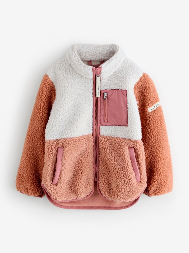 Liewood Pink Nolan Pile Jacket Fleece - صورة 1 من 1 Liewood Pink Nolan Pile Jacket Fleece - صورة 1 من 1