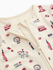 MORI London England Supersoft 2 Way Zip Sleepsuit - Image 2 of 6
