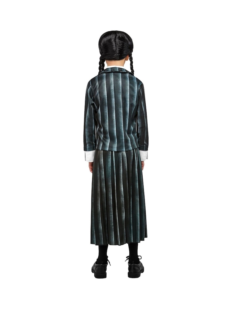 Netflix Black Wednesday School Uniform Fancy Dress Costume - Image 2 of 4 Netflix Black Wednesday School Uniform Fancy Dress Costume - Image 2 of 4