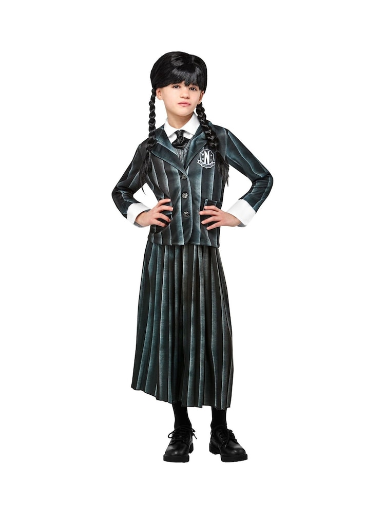 Netflix Black Wednesday School Uniform Fancy Dress Costume - Image 4 of 4