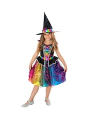 Barbie Black and Multicolour Rainbow Witch Fancy Costume Dress - Image 1 of 3