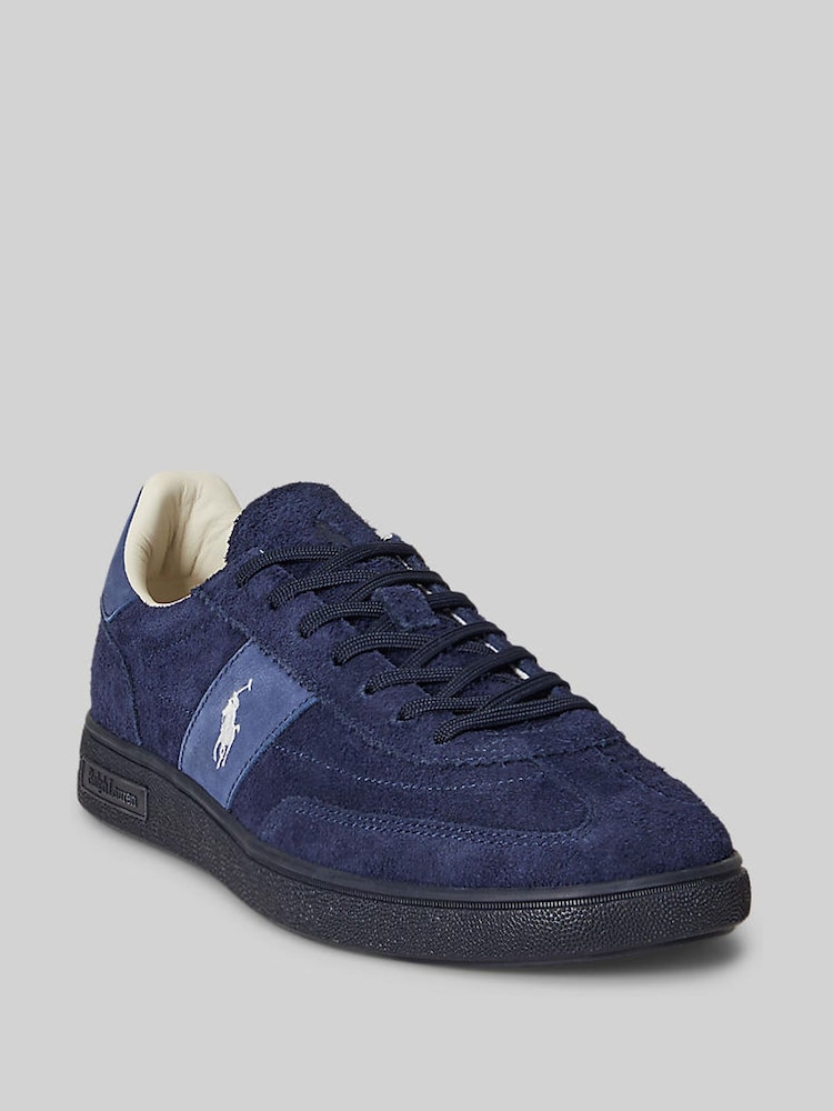 Polo Ralph Lauren Blue Bedford Suede Trainers - Image 2 of 4 Polo Ralph Lauren Blue Bedford Suede Trainers - Image 2 of 4
