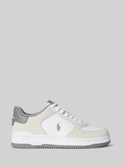 Bela/siva - Polo Ralph Lauren usnjeni športni copati  Masters Court - Slika 1 iz 5