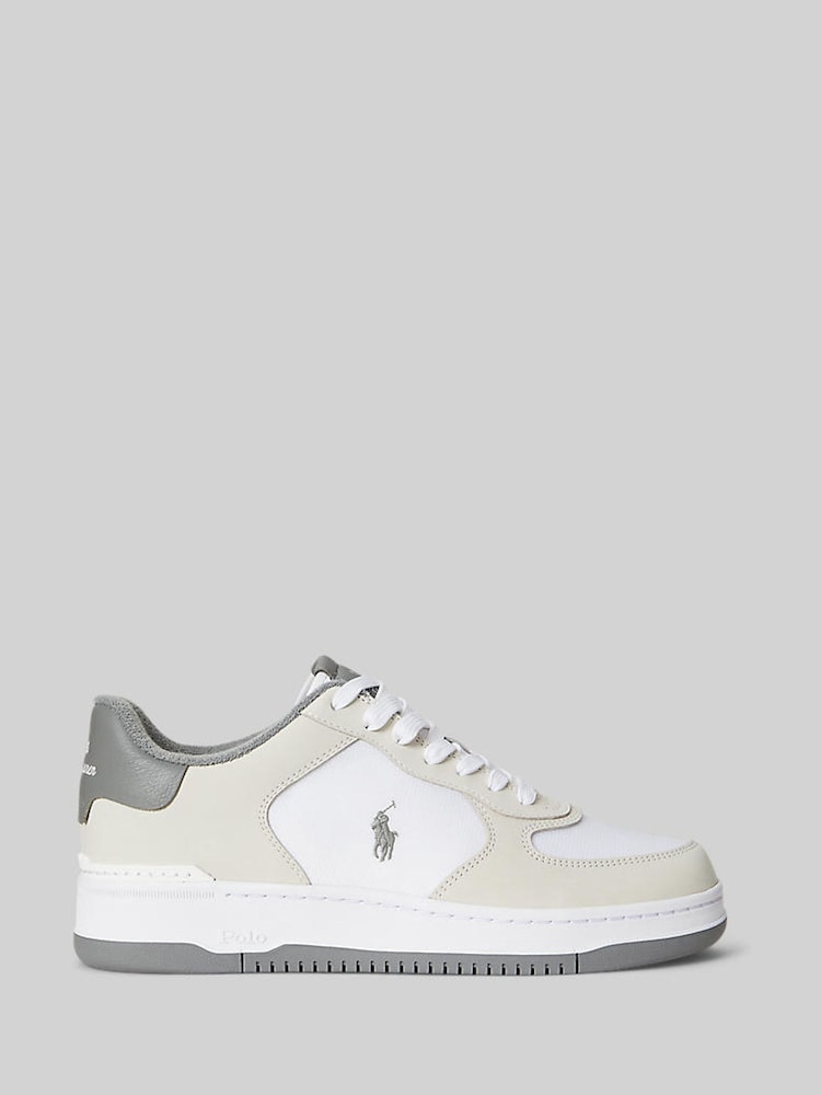 Bela/siva - Polo Ralph Lauren usnjeni športni copati  Masters Court - Slika 1 iz 5