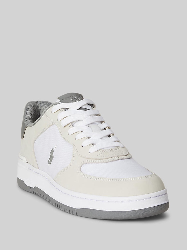 Bela/siva - Polo Ralph Lauren usnjeni športni copati  Masters Court - Slika 2 iz 5