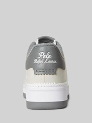 Bela/siva - Polo Ralph Lauren usnjeni športni copati  Masters Court - Slika 3 iz 5