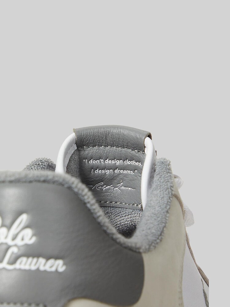 Bela/siva - Polo Ralph Lauren usnjeni športni copati  Masters Court - Slika 5 iz 5
