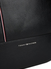 Tommy Hilfiger Black Metal Logo Pebble Grain Backpack - Image 4 of 5