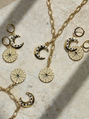 Inicio Gold Tone Jet Star Charm Earrings - Image 4 of 4