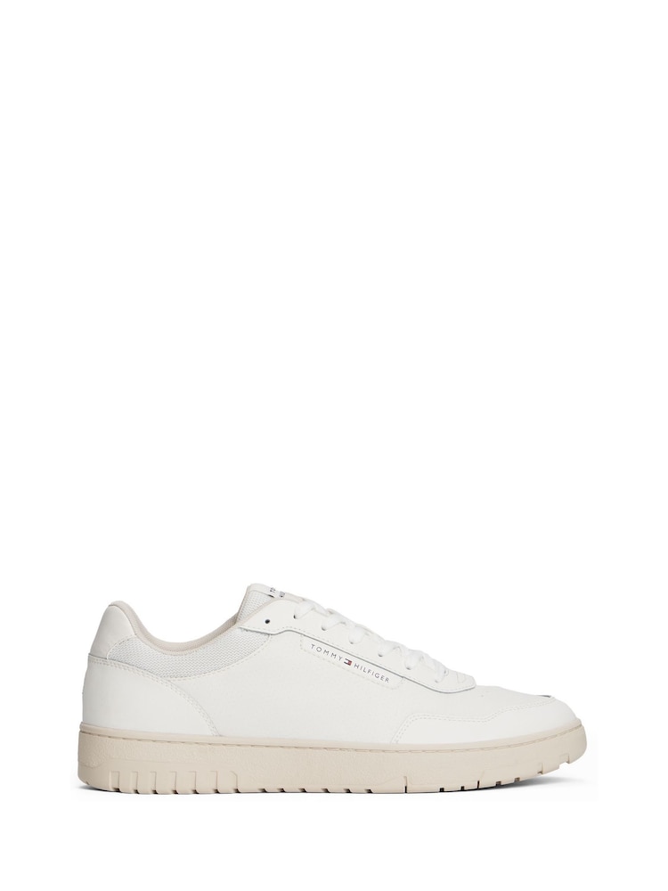 Tommy Hilfiger Natural Cleat Basketball Trainers With Leather - Image 1 of 6