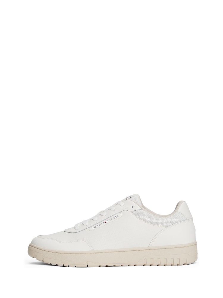 Tommy Hilfiger Natural Cleat Basketball Trainers With Leather - Image 2 of 6