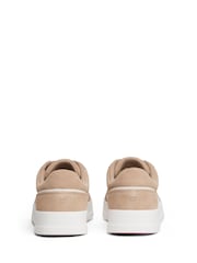 Tommy Hilfiger Brown Suede Mixed Texture Court Trainers - Image 4 of 7