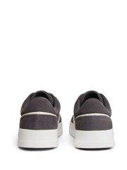 Tommy Hilfiger Grey Suede Mixed Texture Court Trainers - Image 4 of 6
