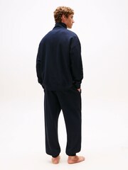 Tommy Hilfiger Blue TH Original Half-Zip Lounge Jumper - Image 2 of 5