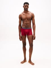 Tommy Hilfiger Red 3-Pack TH Original Logo Waistband Trunks - Image 3 of 6