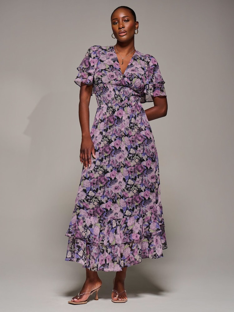 purple dress size 6 GRACE KARIN - Brandclub