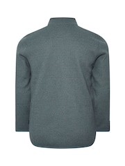 BadRhino Big & Tall Blue Textured Full Zip Jacket - Image 7 of 7