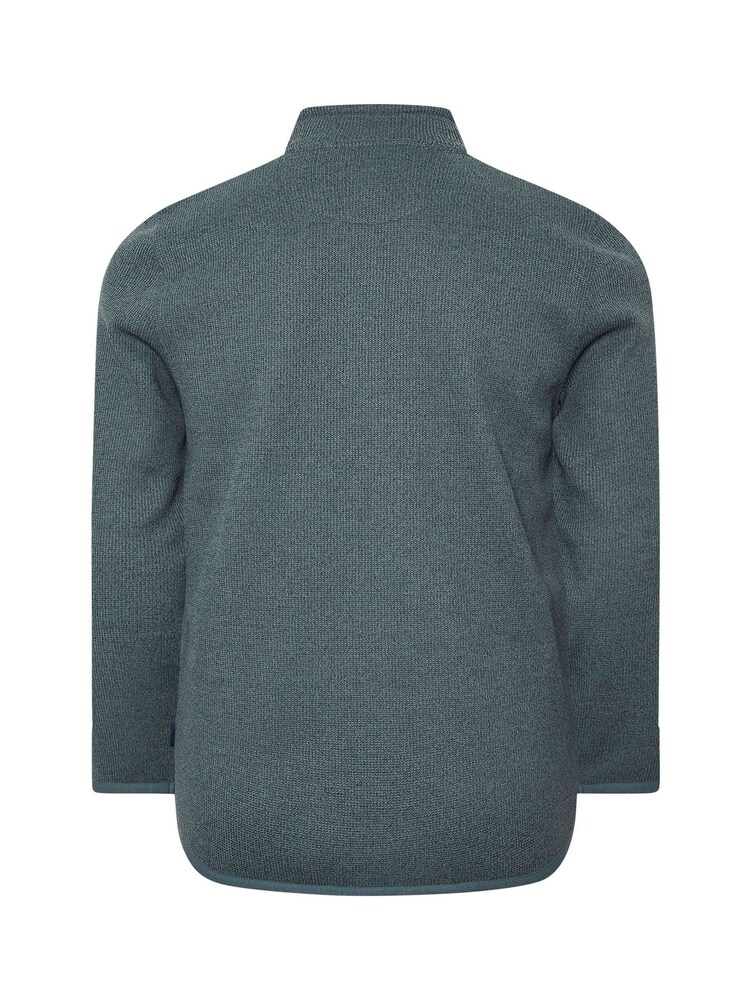 BadRhino Big & Tall Blue Textured Full Zip Jacket - Image 7 of 7