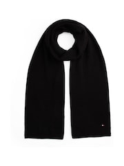 Tommy Hilfiger Black Flag Embroidery Ribbed Scarf - Image 2 of 4
