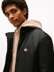 Tommy Jeans Black Water Repellent Relaxed Padded Jacket - Image 4 of 5