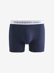 Polo Ralph Lauren Blue Stretch Cotton Long Boxers 3 Pack - Image 2 of 4