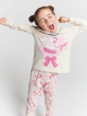 طقم بيجامة للفتيات برسمة Peppa Pig من Brand Threads - صورة 3 من 7