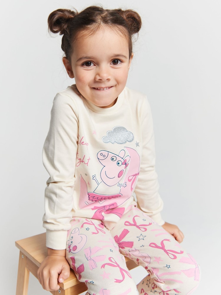 Pigiama Peppa Pig cotone lungo per bimba primavera estate 382