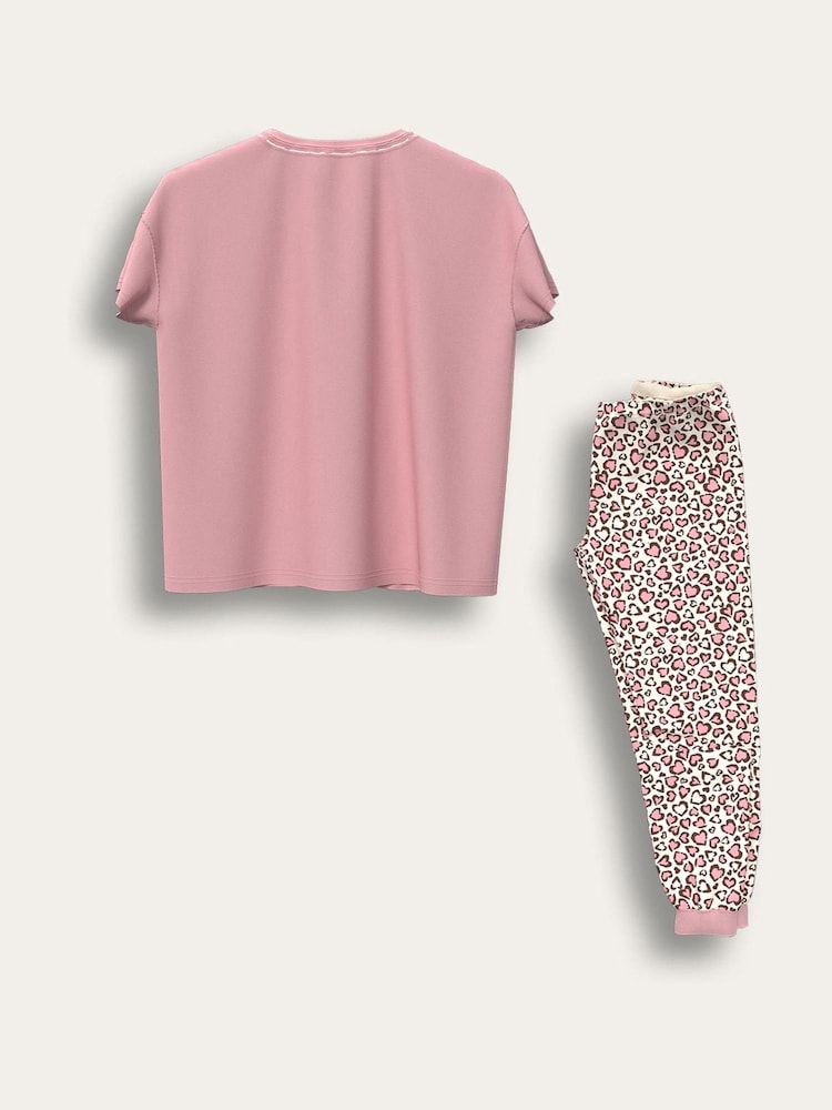 Brand Threads Pink Ladies Hello Kitty Pyjamas Set - Image 2 of 2 Brand Threads Pink Ladies Hello Kitty Pyjamas Set - Image 2 of 2