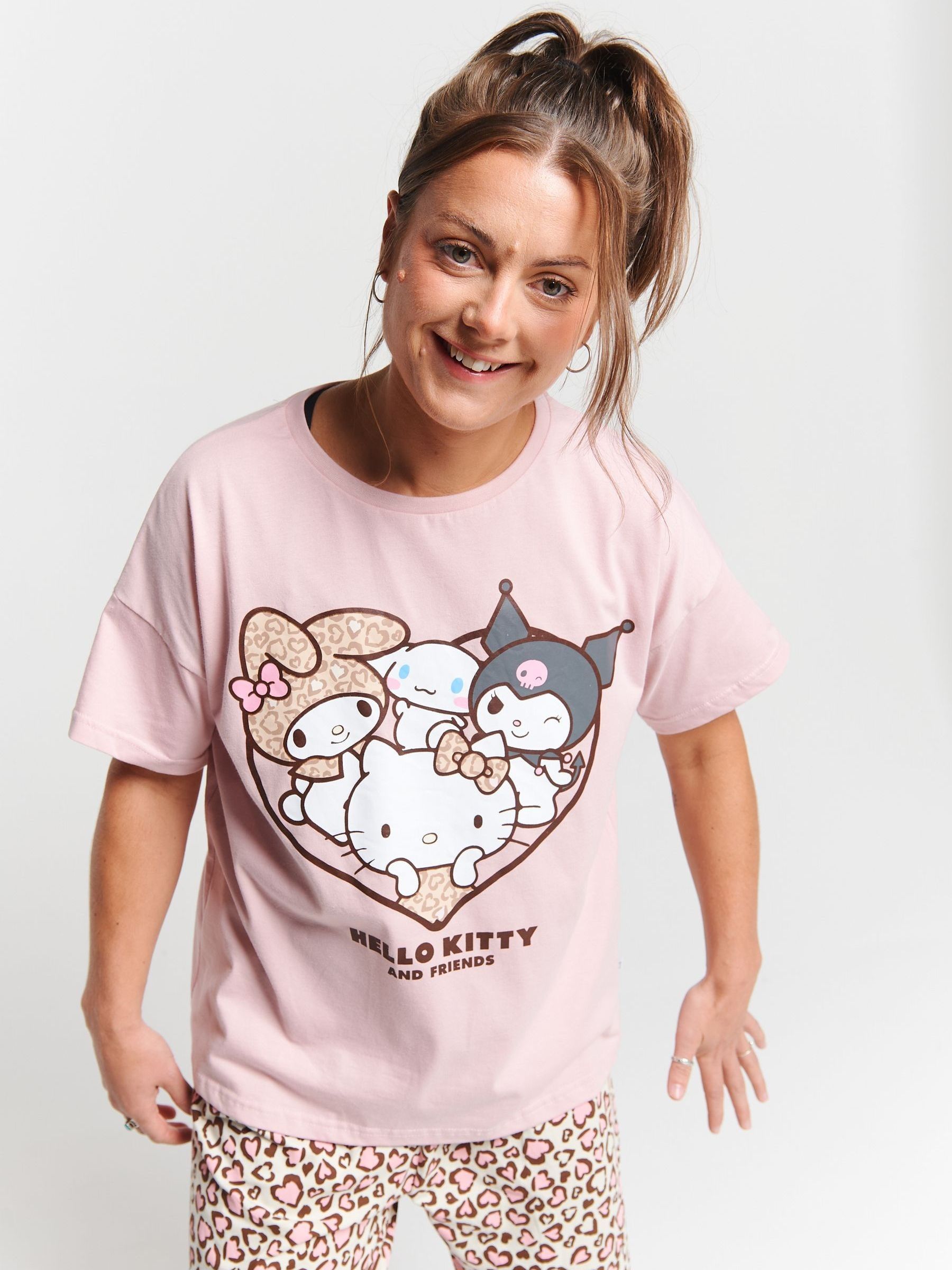 Buy Brand Threads Pink Ladies Hello Kitty Pyjamas Set from Next USA