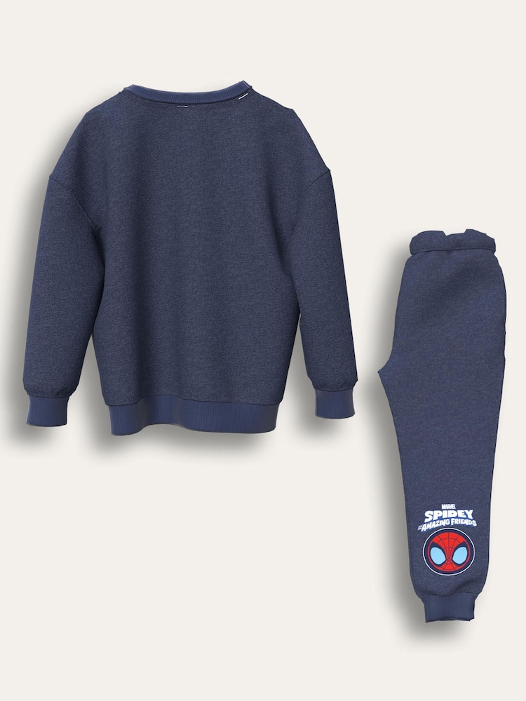 Brand Threads Blue Spidey and His Amazing Friends Joggers Set - Image 2 of 2 Brand Threads Blue Spidey and His Amazing Friends Joggers Set - Image 2 of 2