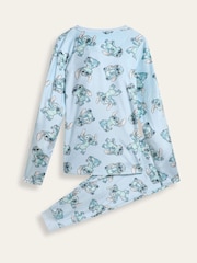 Brand Threads Blue Ladies Disney Stitch Fleece Pyjamas Set - Image 6 of 7