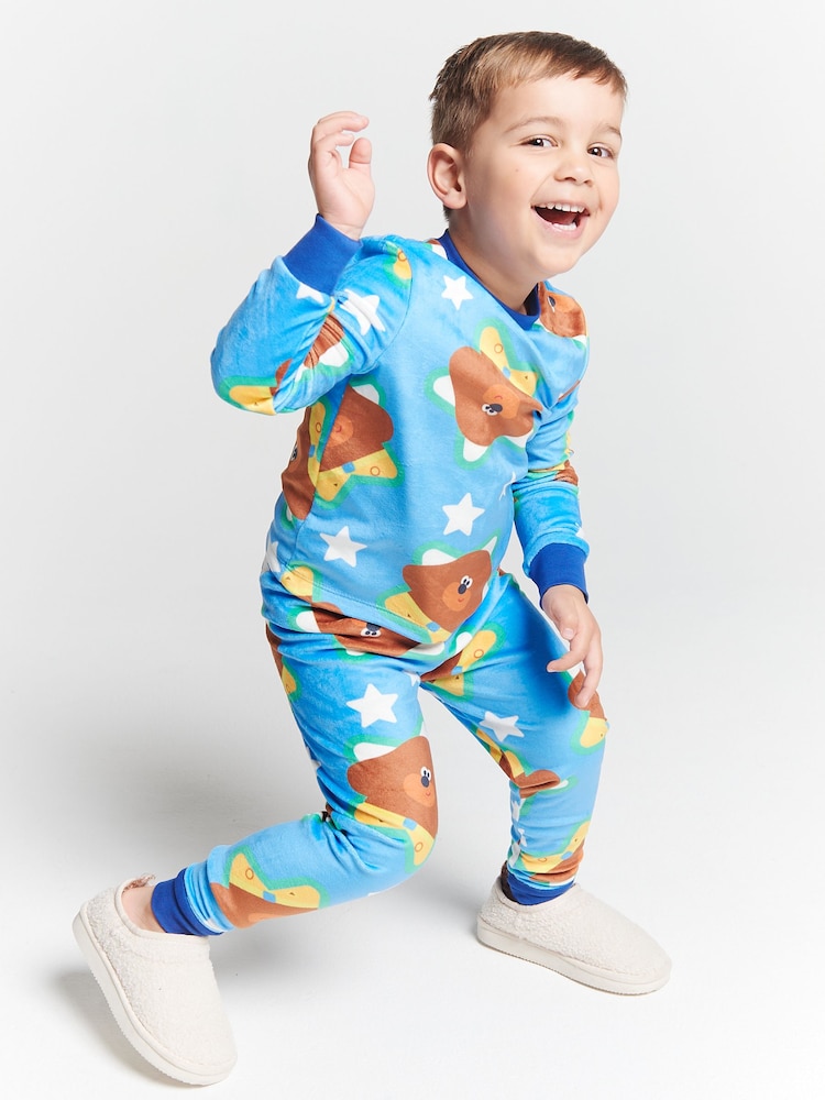 Brand Threads Blue Hey Duggee Fleece Pyjama Set - Image 1 of 6 Brand Threads Blue Hey Duggee Fleece Pyjama Set - Image 1 of 6