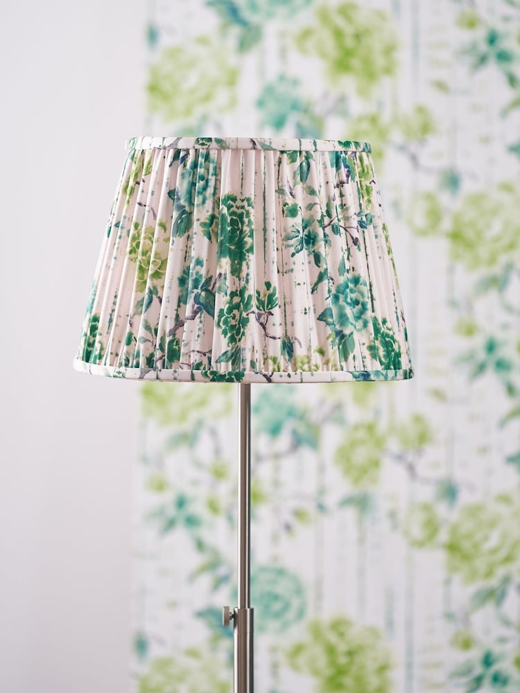 Designers Guild Emerald Kyoto Flower Pleated Shade - Image 1 of 4 Designers Guild Emerald Kyoto Flower Pleated Shade - Image 1 of 4