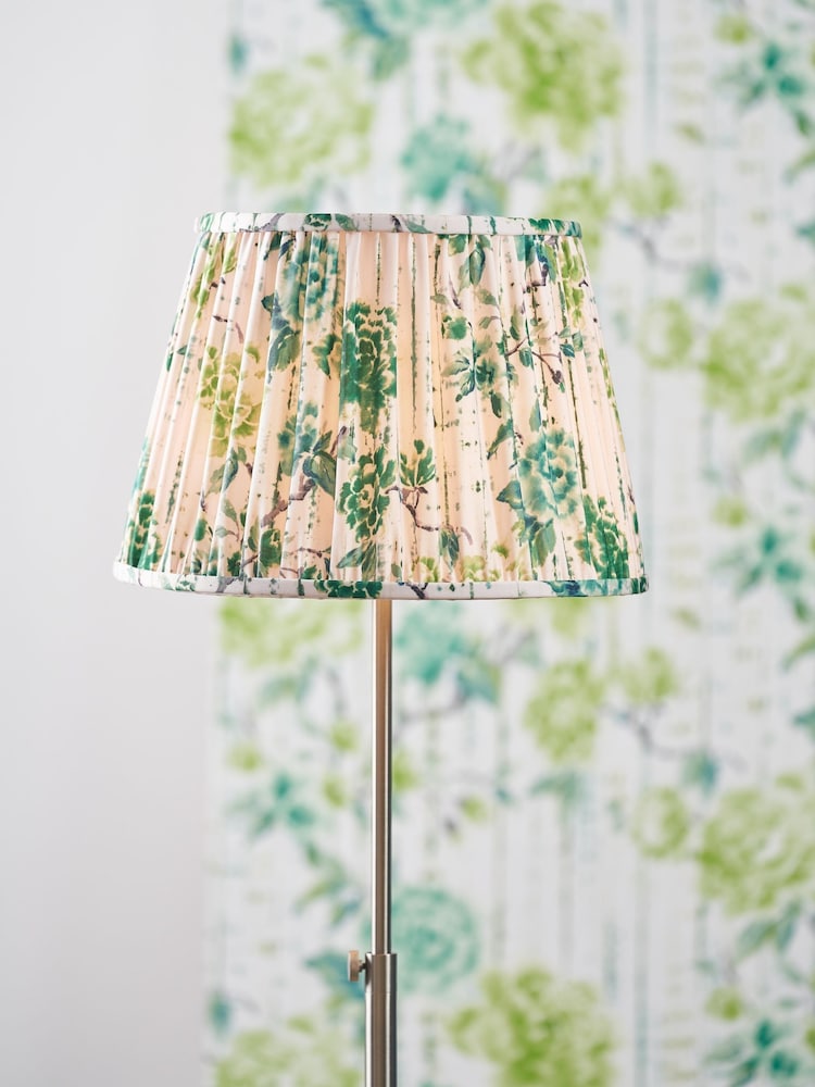 Designers Guild Emerald Kyoto Flower Pleated Shade - Image 2 of 4 Designers Guild Emerald Kyoto Flower Pleated Shade - Image 2 of 4