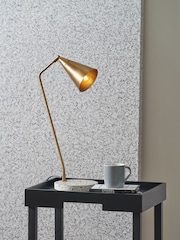 Designers Guild Bronze Pavonazzo Desk Lamp - Image 1 of 5